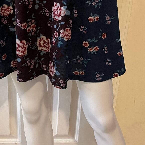 Women's Summer Mini Floral Print Dress Large Multi-Color Summer - Picture 5 of 6